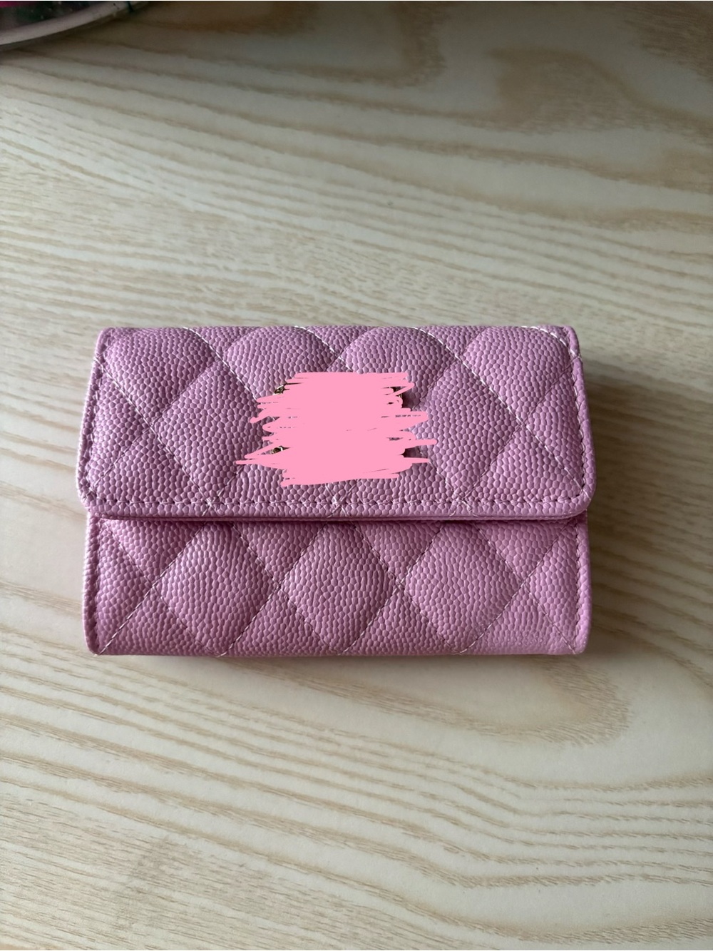 Pink Quilted Wallet